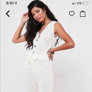 Missguided Two Piece Pant Set NWT